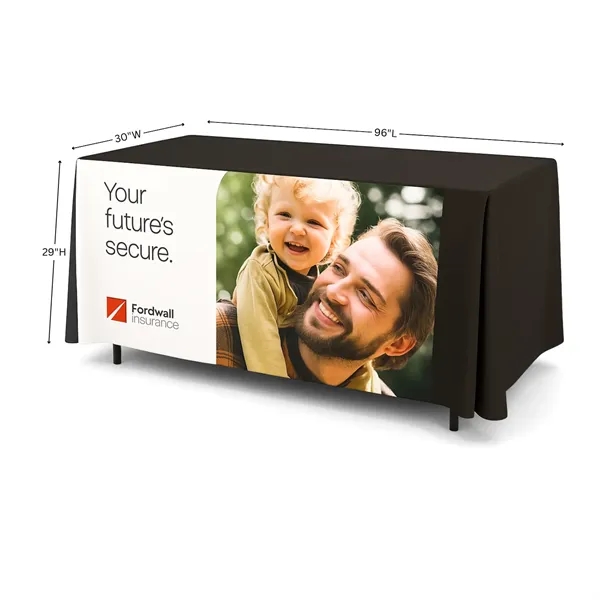 8' Fitted Table Cover - Full Color Front Panel... from ASI 94105 Visual Textile Resource