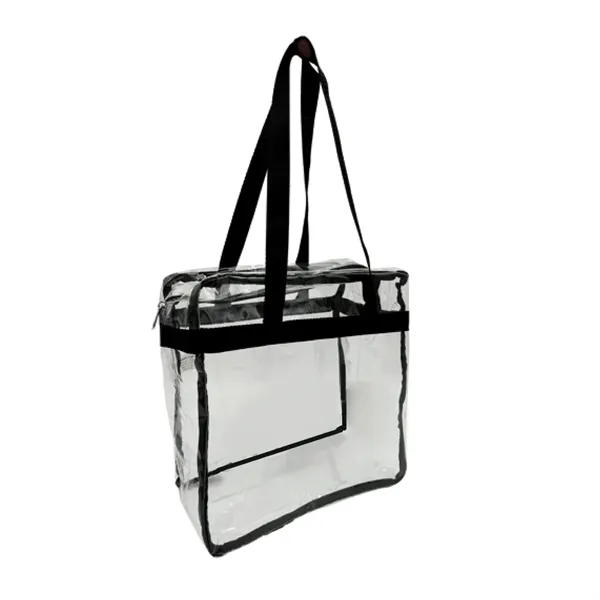 Clear zippered tote bag made of 20PVC plus 1 color silkscreen... from ASI 37218 Athena Promo (tm)