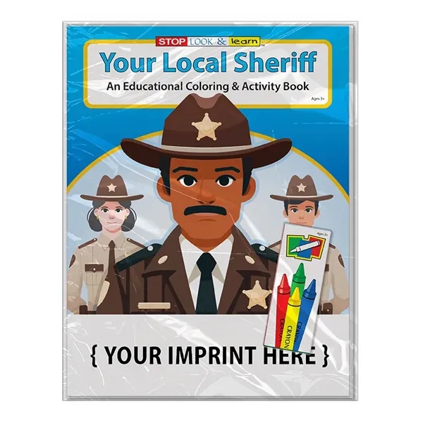 COLORING BOOK SET: Your Local Sheriff coloring book fun pack.... from ASI 45815 Coloring Book Solutions
