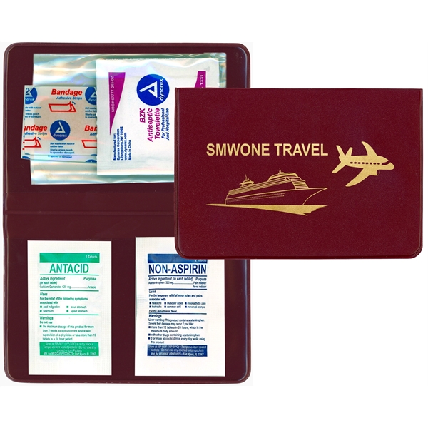 Hangover Kit in fold-over vinyl case in 18 colors, contains non-aspirin,... from ASI 83770 Royal Industries / The Royal Line