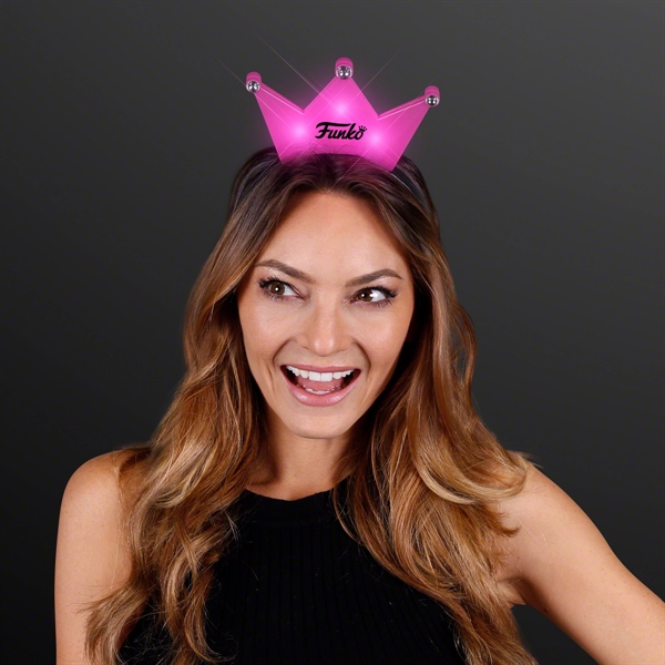 Blank or Imprinted. LED Crown Tiara Headbands, Princess Party Favors... from ASI 34194 ALightPromos