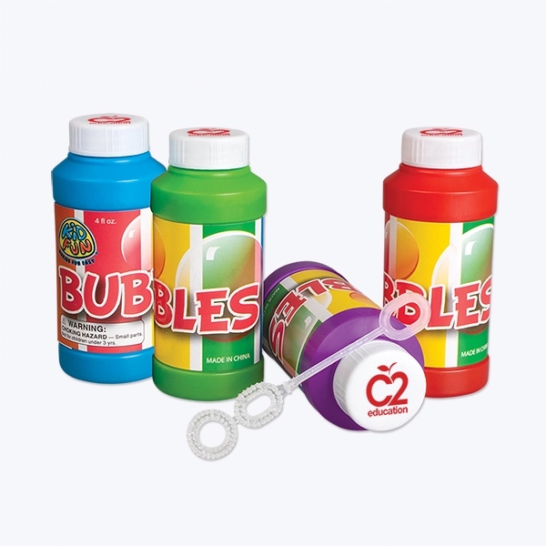 4 oz. plastic bottle of bubbles with pad printed graphics.... from ASI 98360 WOWLine / WOWLine®