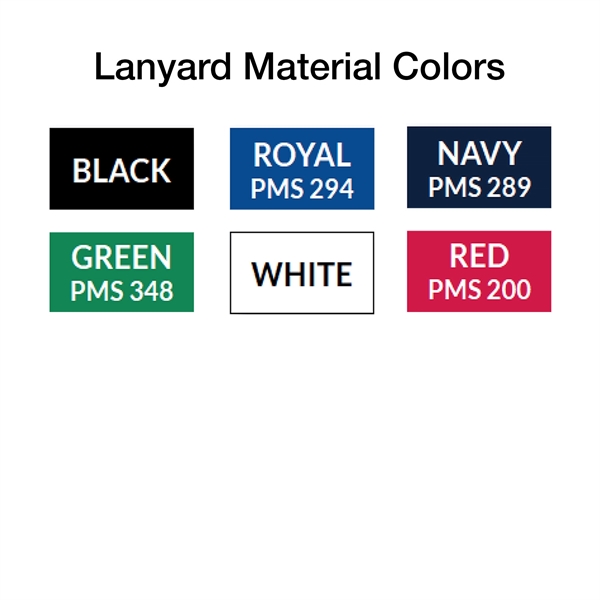 Sleek looking polyester lanyards come with a black detachable buckle, a... from ASI 79898 Promovision / PROMOVISION