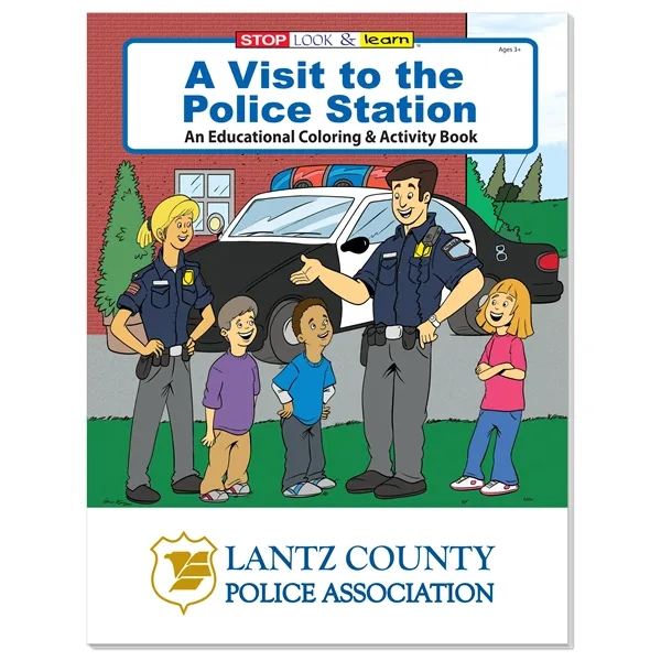 Coloring Book: A Visit to the Police Station... from ASI 40480 Koozie Group / Norwood
