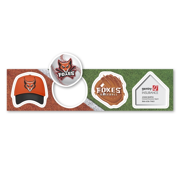Set of 4 pop-out magnets with baseball theme.... from ASI 68507 The Magnet Group / Magnet LLC™