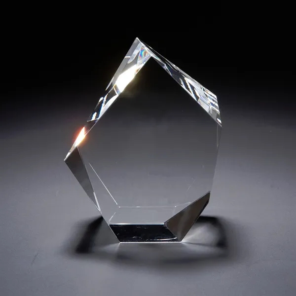 5" x 4" x 2.38" optical 3D crystal award that features... from ASI 68507 The Magnet Group / Benchmark Crystal & Clocks