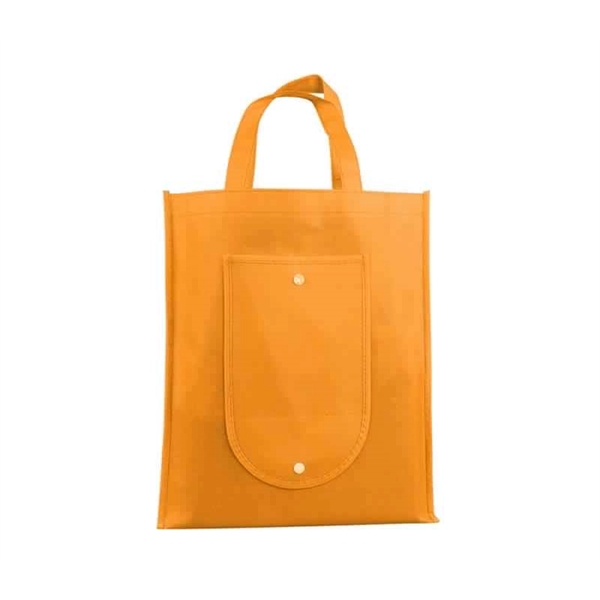 Non-Woven Foldable Tote Bags with 1C Silkscreen on 1S and shipping... from ASI 37218 Athena Promo (tm)