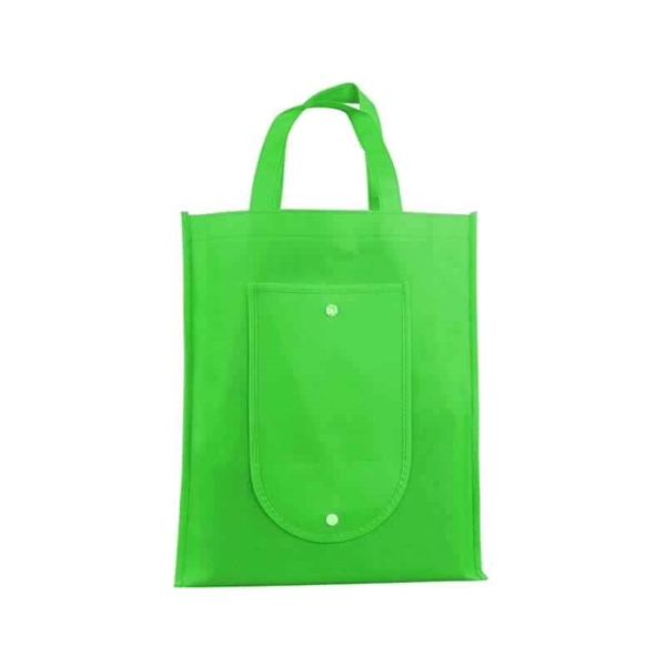 Non-Woven Foldable Tote Bags with 1C Silkscreen on 1S and shipping... from ASI 37218 Athena Promo (tm)