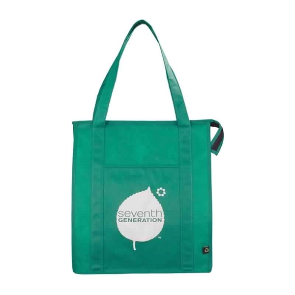 Zipper Non-Woven Tote Bags + 1C Silkscreen on 1S + free... from ASI 37218 Athena Promo (tm)