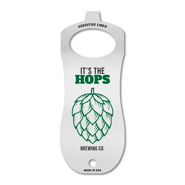 High-quality, USA-made 4" x 1.673" x .060" Stainless Steel Bottle Opener... from ASI 53430 Executive Line / Executive Line®