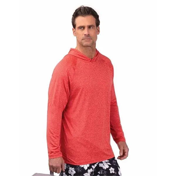 Long sleeve style tee with a hoodie with UPF 50+ protection... from ASI 85988 Century Place Apparel