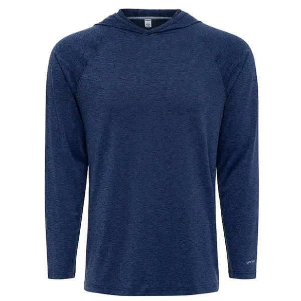 Long sleeve style tee with a hoodie with UPF 50+ protection... from ASI 85988 Century Place Apparel