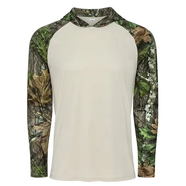 Biloxi long sleeve hoodie shirt made of 100% microfiber performance polyester.... from ASI 85988 Century Place Apparel