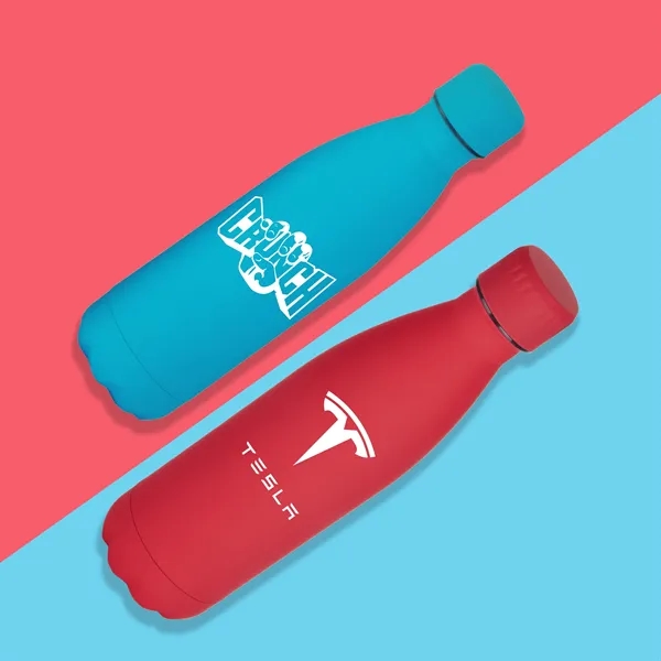 17 oz. double wall stainless steel bottle with vacuum insulation for... from ASI 90807 Tekweld