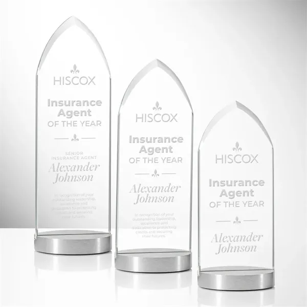 The elegant starfire crystal Oakham Award features a sleek, pointed design... from ASI 84592 St Regis Group / St Regis