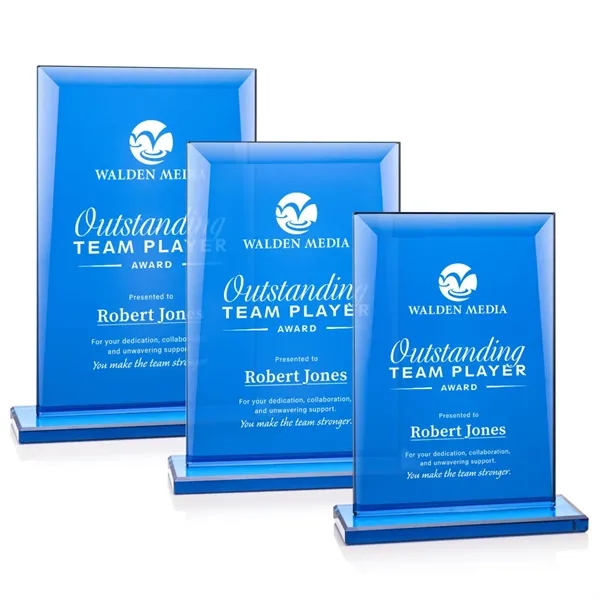 The all-blue Starfire Crystal Martello Award is a striking symbol of... from ASI 84592 St Regis Group / St Regis