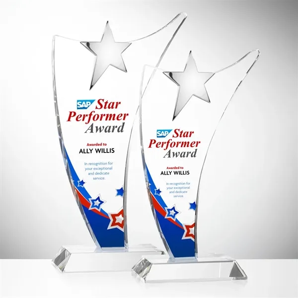 The Atkinson Chrome Star VividPrint™  Award is an impressive tall... from ASI 84592 St Regis Group / St Regis