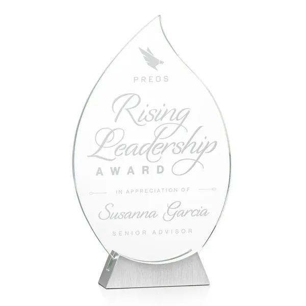 he stunning starfire crystal Carmack Award features a graceful flame/teardrop shape,... from ASI 84592 St Regis Group / St Regis