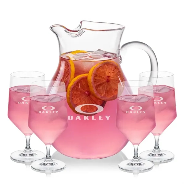 The Montclair Pitcher & Cocktail Glasses Set brings refined simplicity to... from ASI 84592 St Regis Group