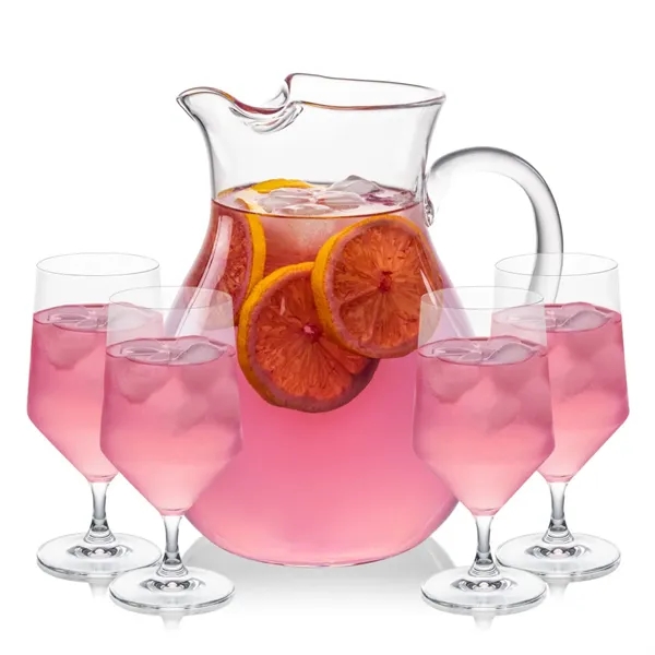 The Montclair Pitcher & Cocktail Glasses Set brings refined simplicity to... from ASI 84592 St Regis Group