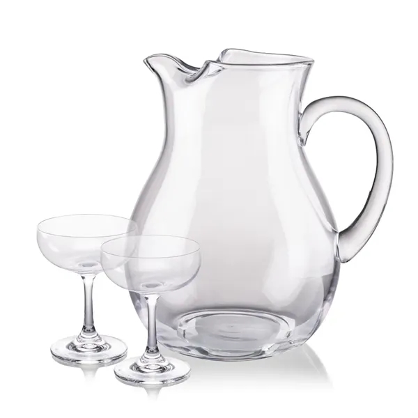 The Montclair Pitcher & Cocktail Glasses Set brings refined simplicity to... from ASI 84592 St Regis Group