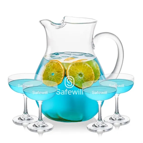 The Montclair Pitcher & Cocktail Glasses Set brings refined simplicity to... from ASI 84592 St Regis Group