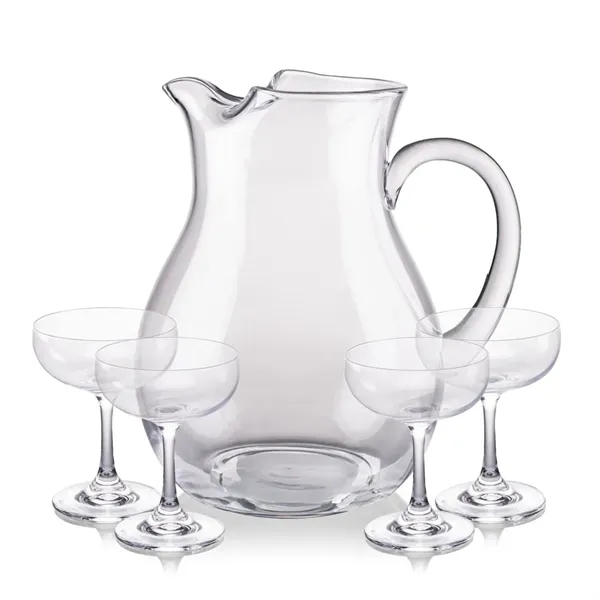 The Montclair Pitcher & Cocktail Glasses Set brings refined simplicity to... from ASI 84592 St Regis Group