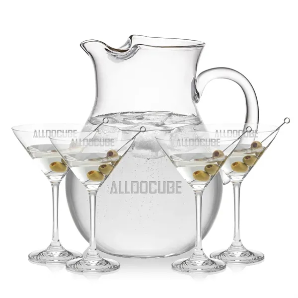The Montclair Pitcher & Cocktail Glasses Set brings refined simplicity to... from ASI 84592 St Regis Group