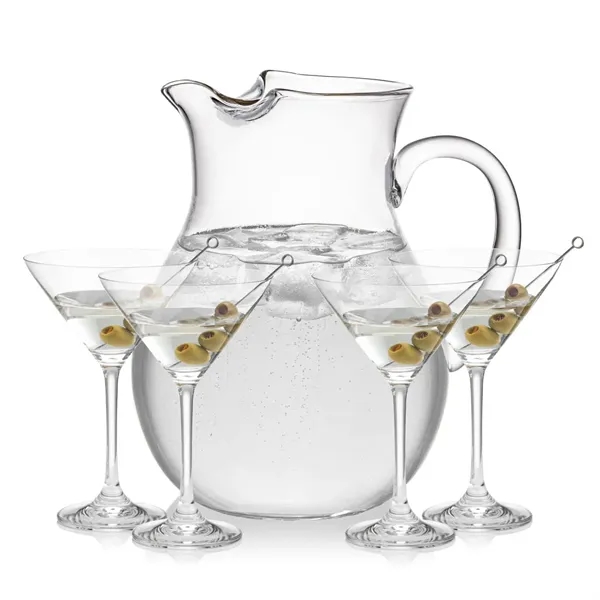 The Montclair Pitcher & Cocktail Glasses Set brings refined simplicity to... from ASI 84592 St Regis Group