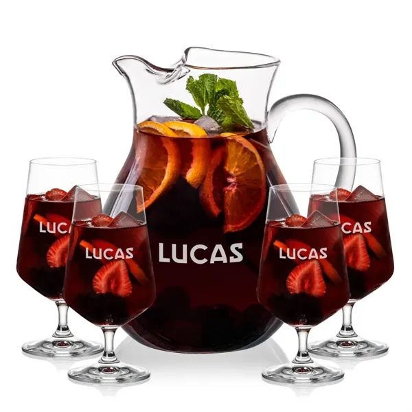 The Montclair Pitcher & Cocktail Glasses Set brings refined simplicity to... from ASI 84592 St Regis Group