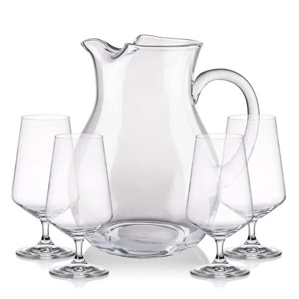 The Montclair Pitcher & Cocktail Glasses Set brings refined simplicity to... from ASI 84592 St Regis Group