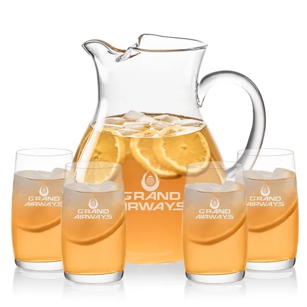 The Montclair Pitcher & Beverage Glasses Set is designed for effortless... from ASI 84592 St Regis Group