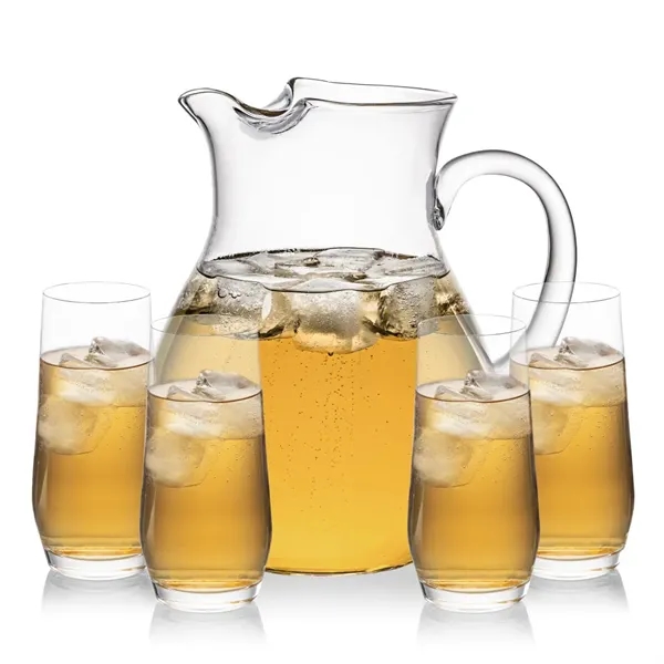 The Montclair Pitcher & Beverage Glasses Set is designed for effortless... from ASI 84592 St Regis Group