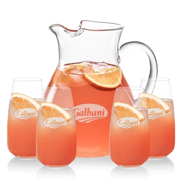 The Montclair Pitcher & Beverage Glasses Set is designed for effortless... from ASI 84592 St Regis Group