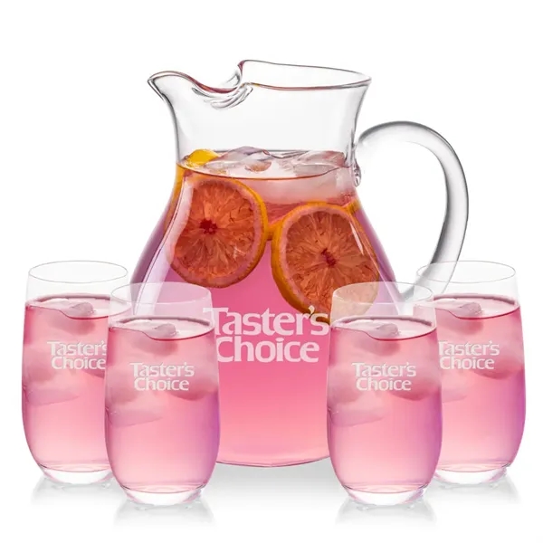 The Montclair Pitcher & Beverage Glasses Set is designed for effortless... from ASI 84592 St Regis Group