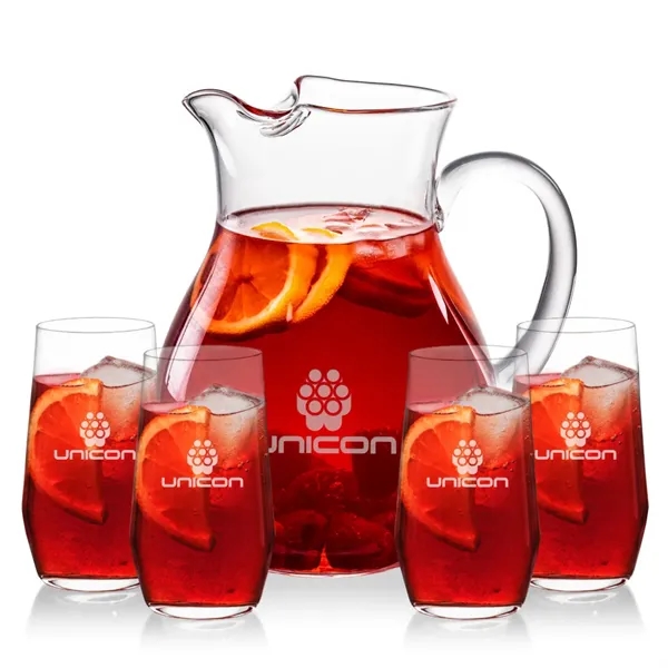 The Montclair Pitcher & Beverage Glasses Set is designed for effortless... from ASI 84592 St Regis Group
