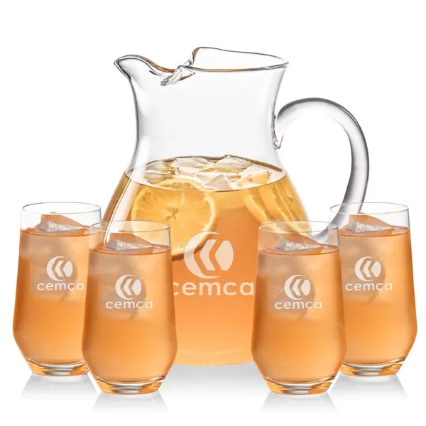 The Montclair Pitcher & Beverage Glasses Set is designed for effortless... from ASI 84592 St Regis Group