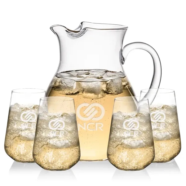 The Montclair Pitcher & Beverage Glasses Set is designed for effortless... from ASI 84592 St Regis Group