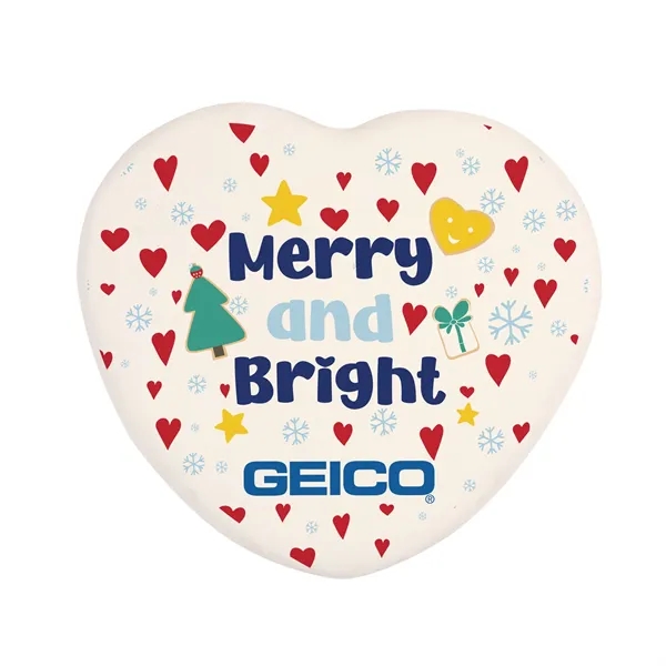 3" Iced Full Color Vanilla Cookie- Heart... from ASI 44900 NC Custom (CI/Lanco) / Chocolate Inn