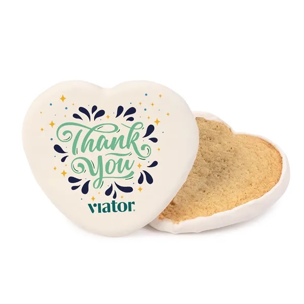 3" Iced Full Color Vanilla Cookie- Heart... from ASI 44900 NC Custom (CI/Lanco) / Chocolate Inn