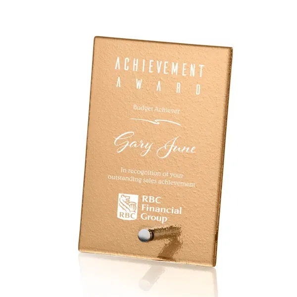 The budget busting Atchison awards feature an elegantly russet-colored frosted ice... from ASI 84592 St Regis Group / St Regis