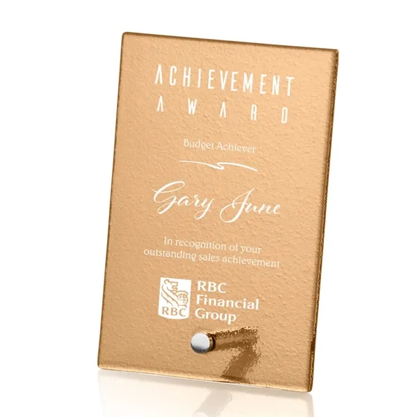 The budget busting Atchison awards feature an elegantly russet-colored frosted ice... from ASI 84592 St Regis Group / St Regis