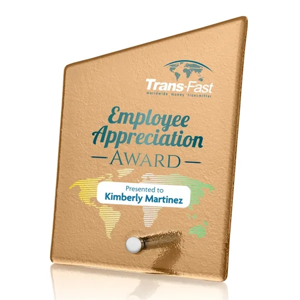 The budget-busting Atchison awards feature an elegantly russet-colored frosted ice-textured back... from ASI 84592 St Regis Group / St Regis