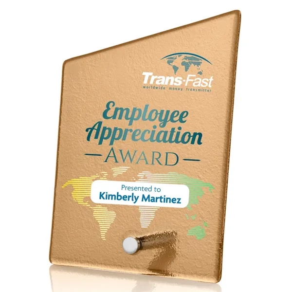 The budget-busting Atchison awards feature an elegantly russet-colored frosted ice-textured back... from ASI 84592 St Regis Group / St Regis