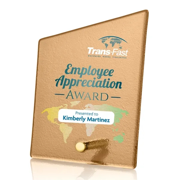 The budget-busting Atchison awards feature an elegantly russet-colored frosted ice-textured back... from ASI 84592 St Regis Group / St Regis