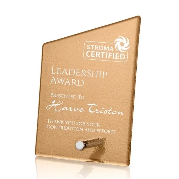 The budget busting Atchison awards feature an elegantly russet-colored frosted ice... from ASI 84592 St Regis Group / St Regis