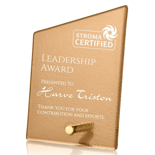 The budget busting Atchison awards feature an elegantly russet-colored frosted ice... from ASI 84592 St Regis Group / St Regis