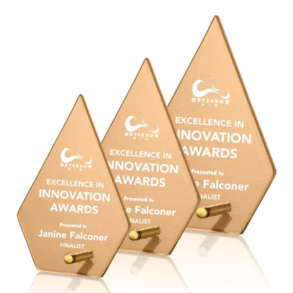 The budget busting Atchison awards feature an elegantly russet-colored frosted ice... from ASI 84592 St Regis Group / St Regis