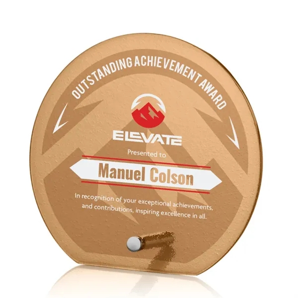 The budget-busting Atchison awards feature an elegantly russet-colored frosted ice-textured back... from ASI 84592 St Regis Group / St Regis