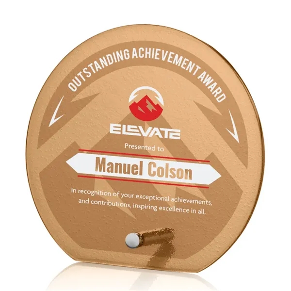 The budget-busting Atchison awards feature an elegantly russet-colored frosted ice-textured back... from ASI 84592 St Regis Group / St Regis